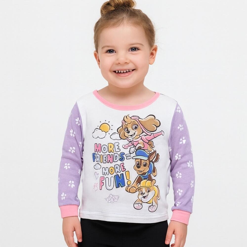 Paw Patrol Toddler Girls Long Sleeve Pajama Shirt - Size 3T